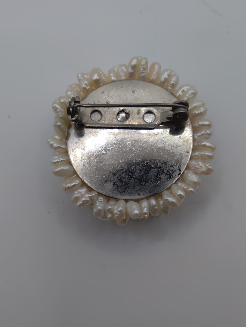Rice Pearl Earrings And Brooch Set Vintage - Picture 4 of 6